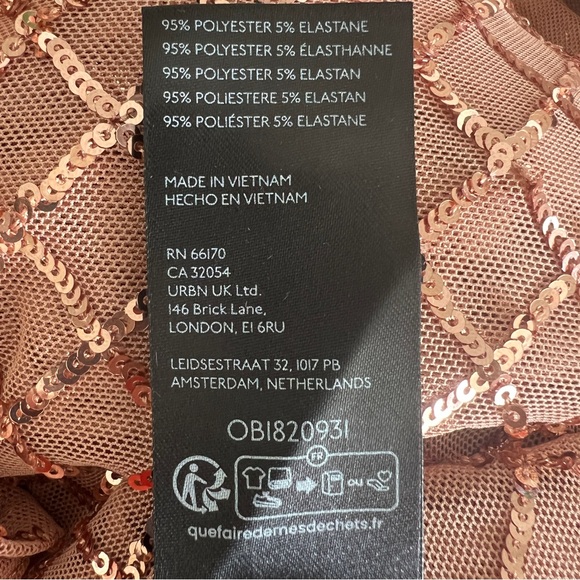 Anthropologie Pilcro Blush Sequin Turtleneck Blouse - Picture 7 of 7